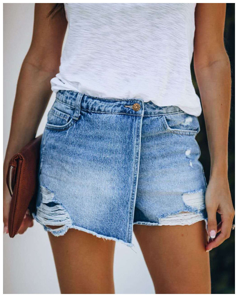 Grace - Denim Skort Elegant & Lässig Kombiniert