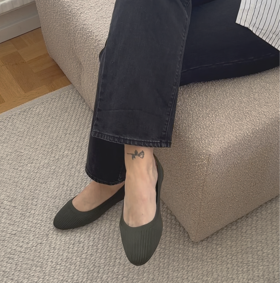 Ballerinas mit Strickstruktur | Rundkappe | Komfortabel & Minimalistisch