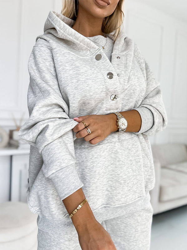 Sportliches Damen-Hoodie-Set – Sweatshirt für Freizeit und Sport