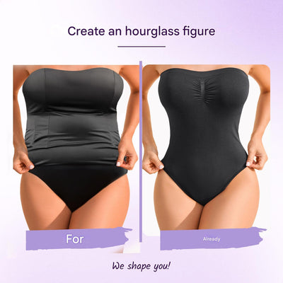 Nahtloser trägerloser Shaping-Body mit Slip – Élise