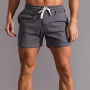 Herren Slim Fit Jogger Shorts Mit Taschen – Sportliche Freizeit Shorts – Dunkelgrau