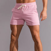 Leonel | Herren Jogger Shorts mit Kordelzug und Taschen – Rosa