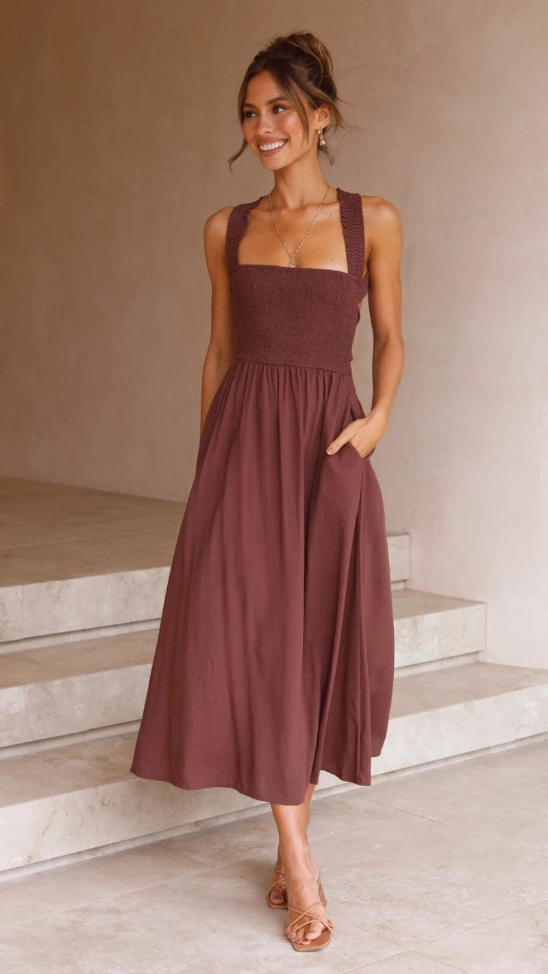 Leda | Elegantes Maxikleid