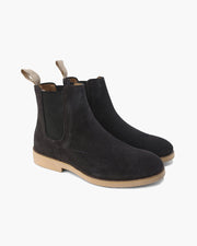Gabriel | Klassische Herren Chelsea-Boots aus Leder – Dunkel Grau