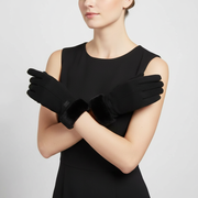 Touchscreen-Winterhandschuhe mit Innenfutter – Schwarz