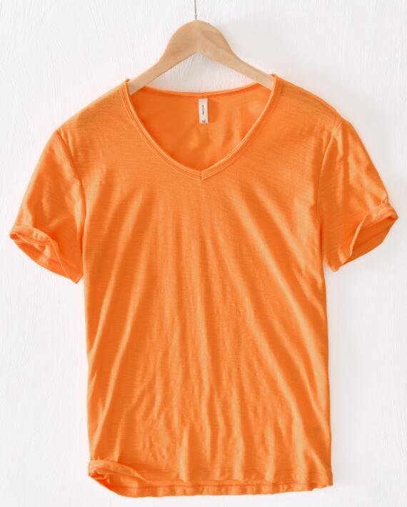 Leichtes Leinen V-Ausschnitt Shirt Herren – Atmungsaktiv & Sommerlich – Thilo