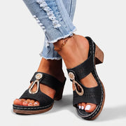 Deliora - Stützende Sandalen – Schwarz