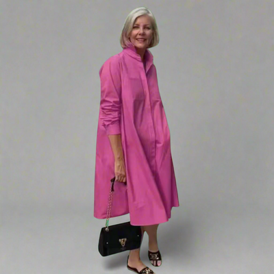 Christiana | Elegantes Langarmkleid mit Tasche