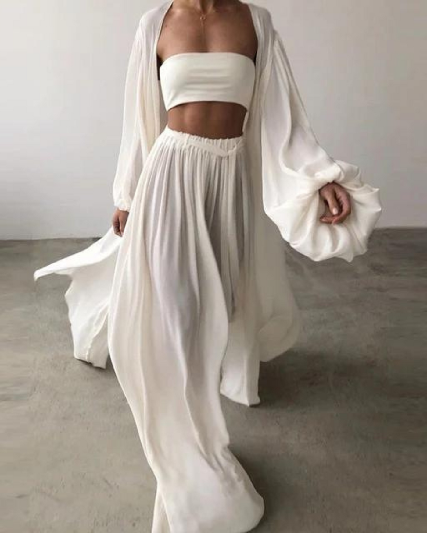 Dreiteiliges Sommer-Outfit Baumwolle Damen – Marla