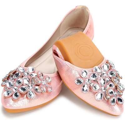 Chinbee - Glamouröse Strass-Ballerinas für Damen