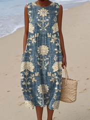 Belle™ Boho-Midi-Kleid – Mehrfarbig