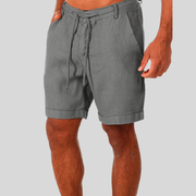 Matteo | Herren Bermuda Shorts Regular Fit Kordelzug – Grau