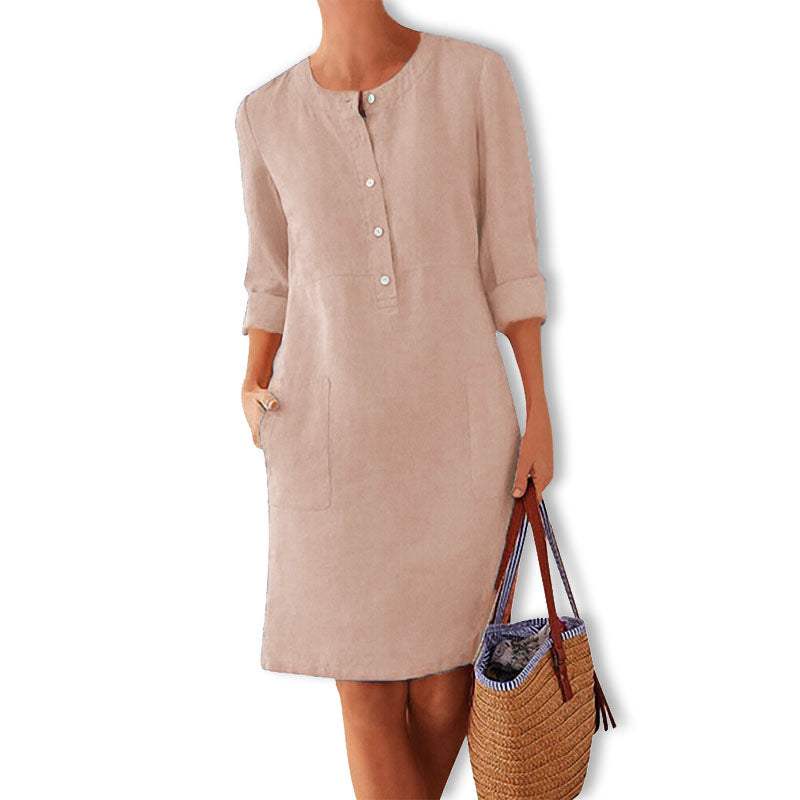 Luftiges Sommerkleid mit frischer Farbe – Nika