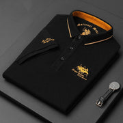 Hans | Premium Herren Polo – Schwarz