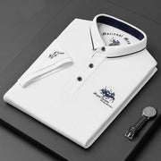 Hans | Premium Herren Polo – Weiß