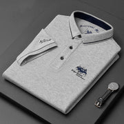 Hans | Premium Herren Polo – Grau