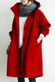 Aemilia - Allwetter-Regenmantel – Rot