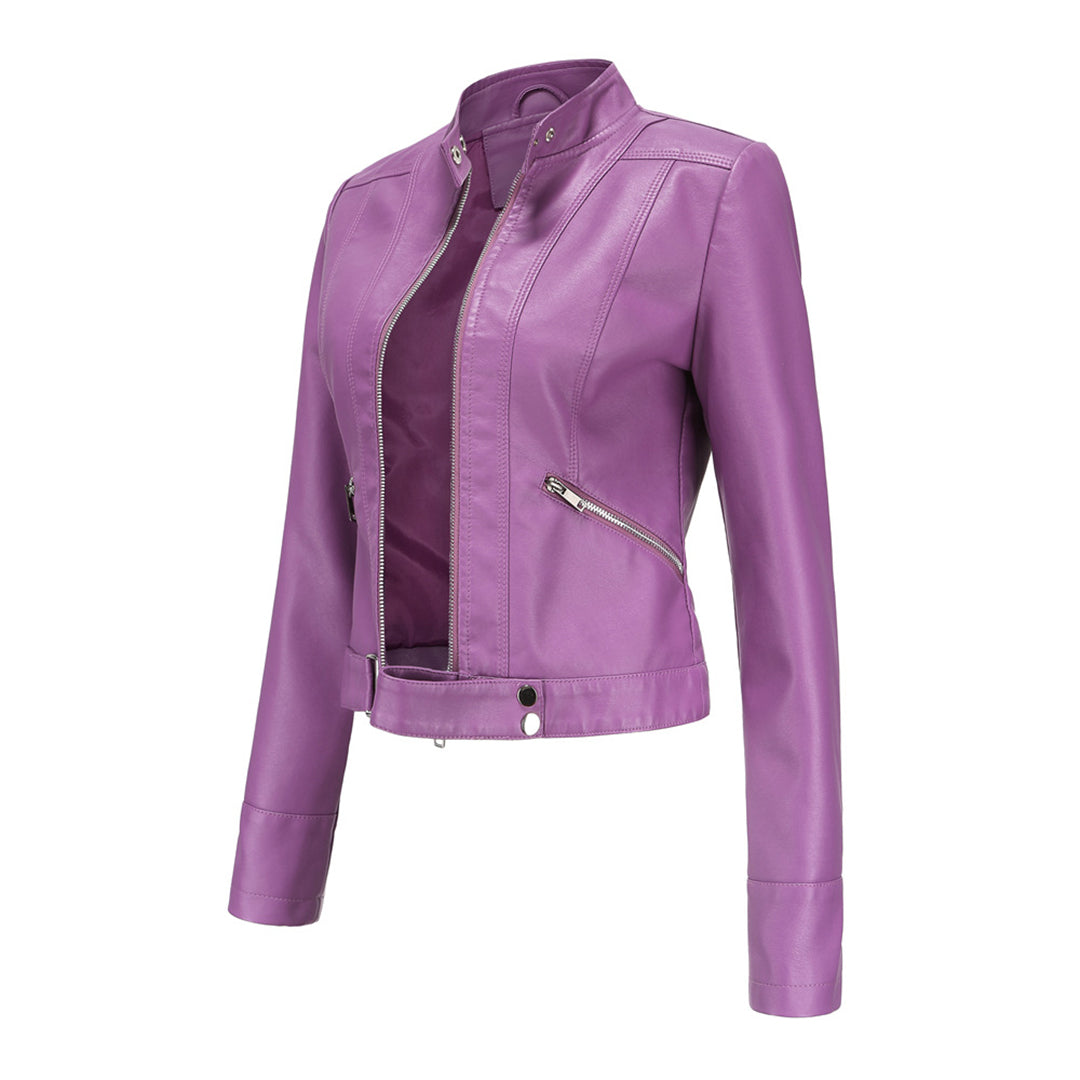Stilvolle Damen Lederjacke in klassischem Design – Marlene
