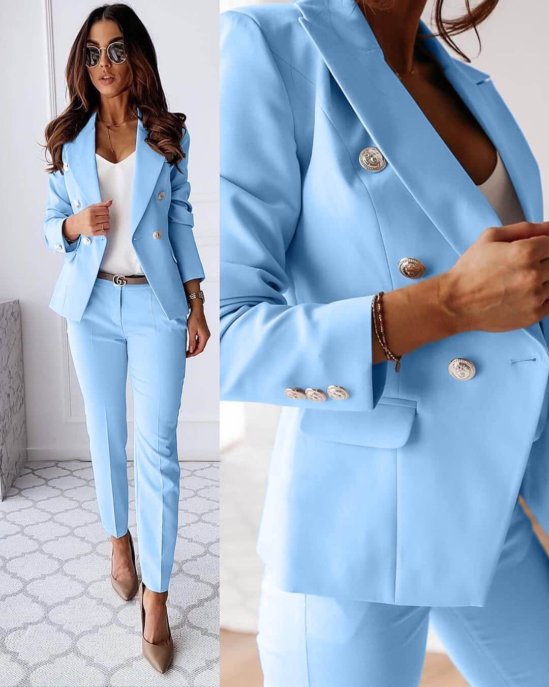 Eleganter Blazer mit Zierknöpfen | Business-Chic | Figurbetonter Schnitt