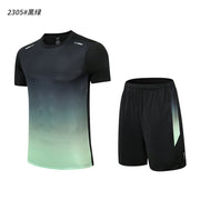 Herren Sportbekleidungsset für Training und Freizeit, schnell trocknend und bequem – Grün