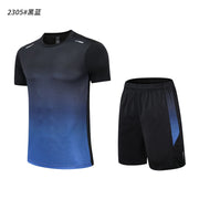 Herren Sportbekleidungsset für Training und Freizeit, schnell trocknend und bequem – Blau