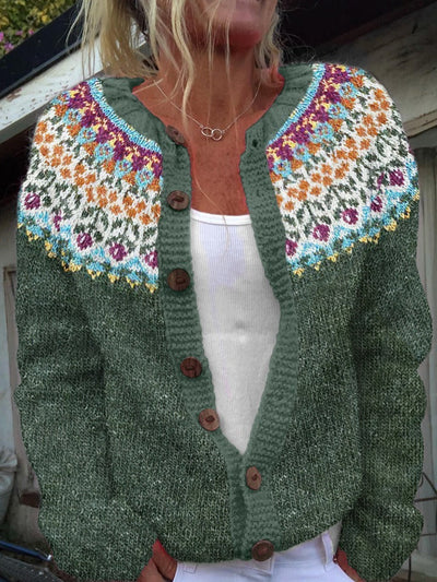 Sofie | Vintage Isländische Strickjacke