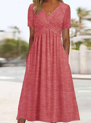 Elegantes Midi Kleid für Frauen – Zeitloser Stil für jeden Anlass – Rosa