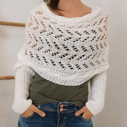 Bolero-Schulterwärmer | Grobstrick | Handgemachter Look