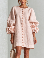 Saralyn - Skulpturales Minikleid – Rosa