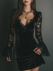 LUNOR™ | MINI-KLEID – Schwarz