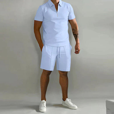 Milan Polo mit Zip und Shorts-Set
