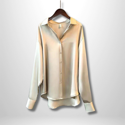 Satinbluse | Lockere Passform | Elegant & Zeitlos