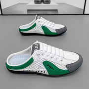 Herren Farbblock Rückenfreie Slip-On Sneaker – Grün