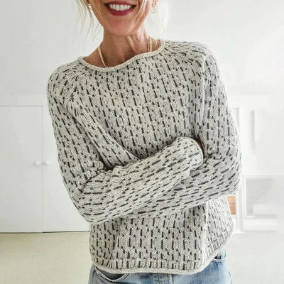 Strickpullover mit Muster | Lockerer Schnitt | Lässige Eleganz