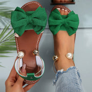 Elinette - Luxuriöse Slip-on-Sandalen – Grün