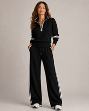Avalique - Superweiches zweiteiliges Set – Schwarz