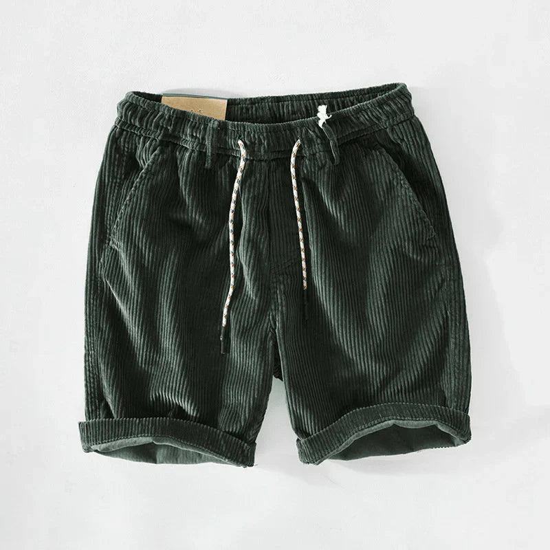 Sommer Herren Baumwollshorts mit Kordelzug – Leon