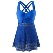 Aaliyah | Damen Tankini Für Strand Und Pool – Blau