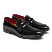 Aaron | Komfortable Herren Loafer mit Veloursleder Details – Schwarz