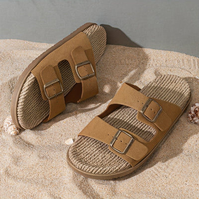 Stylische Herren Sommer-Slipper mit verstellbaren Riemen - GripStep