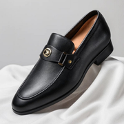 Adam | Herren Elegante Leder Loafer – Schwarz