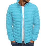 Aldwin | Herren Leichte Steppjacke Stehkragen – Hellblau