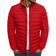 Aldwin | Herren Leichte Steppjacke Stehkragen – Rot