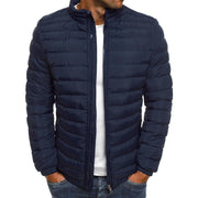 Aldwin | Herren Leichte Steppjacke Stehkragen – Marineblau