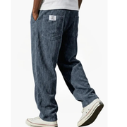 Alfons | Bequeme Cordhose für Herren – Blau