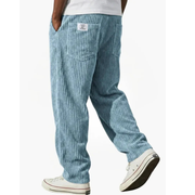 Alfons | Bequeme Cordhose für Herren – Hellblau