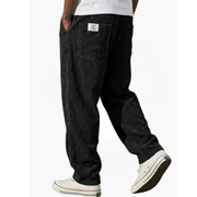 Alfons | Bequeme Cordhose für Herren – Schwarz