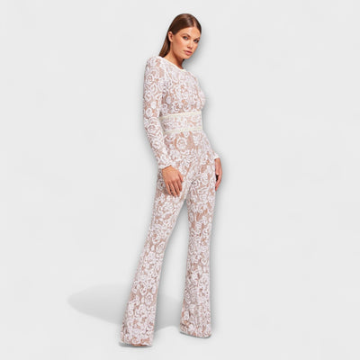 Theresia - Spitzen-Jumpsuit mit Korsett
