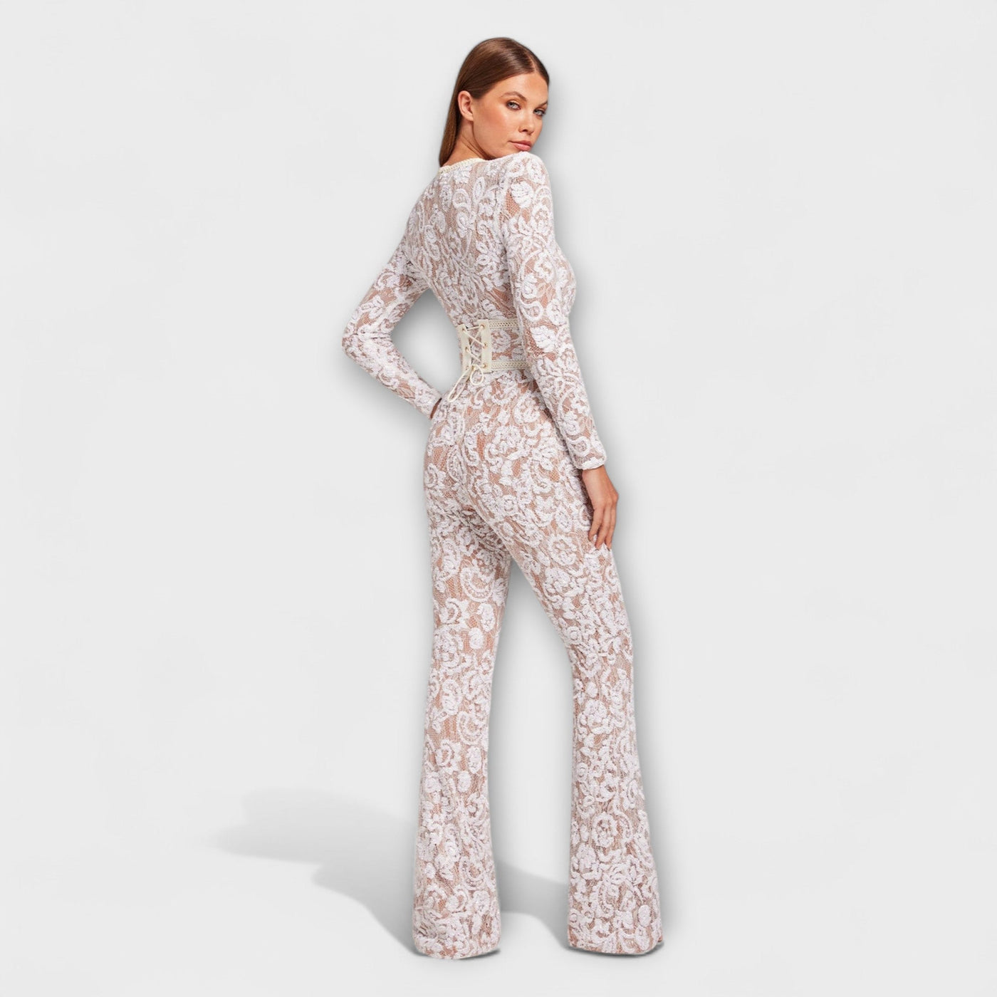 Theresia - Spitzen-Jumpsuit mit Korsett