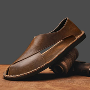 Andi | Herren Komfort Sandalen Leder – Braun
